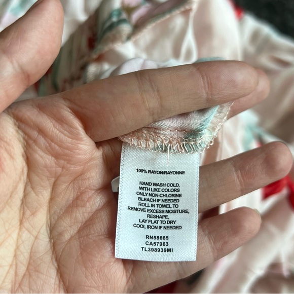 leith floral printed faux wrap skirt - Picture 8 of 9